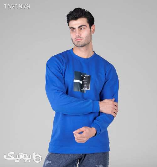 بلوز دورس مردانه یقه گرد طرح دار Nike آبی 05 2026