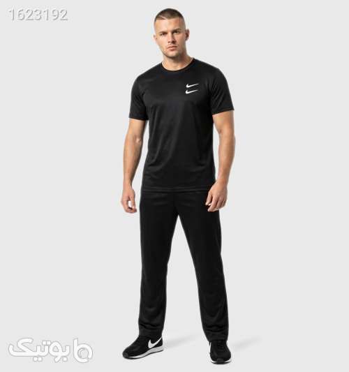 ست مردانه تیشرت و شلوار Nike مشکی مشکی 05 2026
