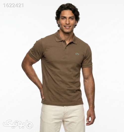 پولوشرت مردانه جودون ساده Lacoste قهوه ای 05 2026