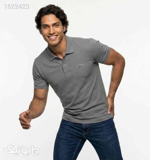 پولوشرت مردانه طوسی جودون ساده Lacoste طوسی 05 2026