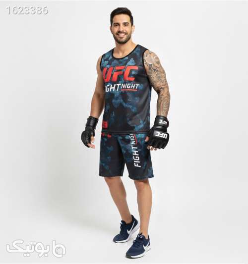 ست رکابی و شلوارک مردانه Ufc یقه گرد مشکی 05 2026