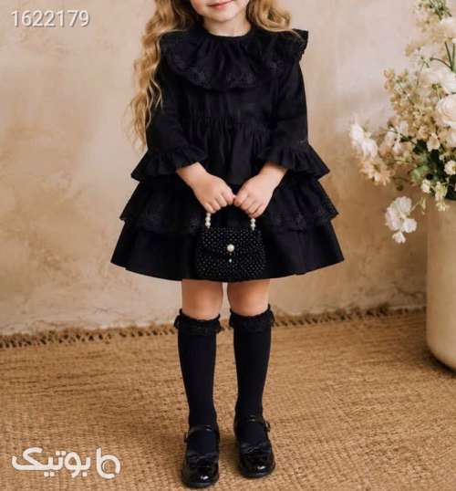 پیراهن دخترانه محرمی  مشکی 05 2026