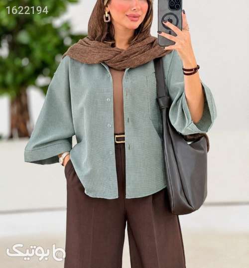 مانتو خفن تابستانه  فیروزه ای 05 2026