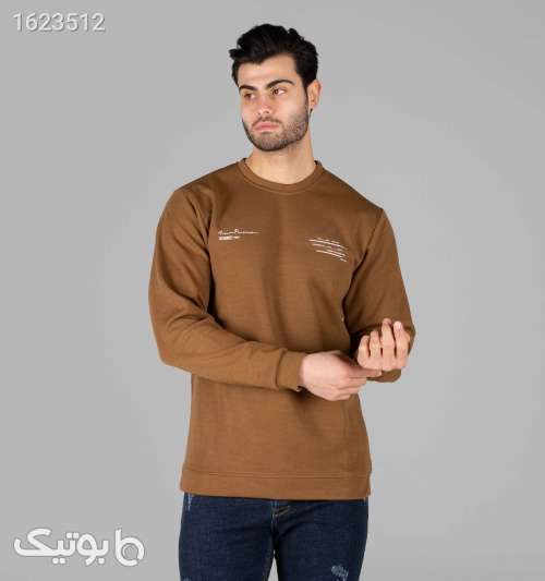 بلوز دورس مردانه یقه گرد طرح دار طلایی 05 2026