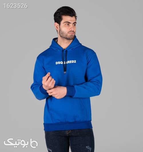 هودی مردانه کلاه دار طرح دار آبی 05 2026