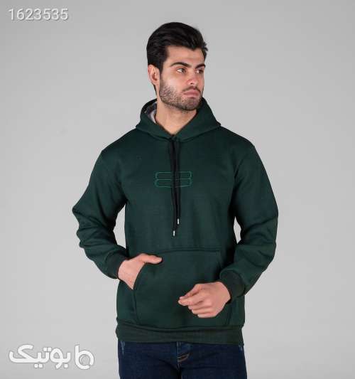 هودی مردانه کلاه دار طرح دار Balenciaga سبز 05 2026