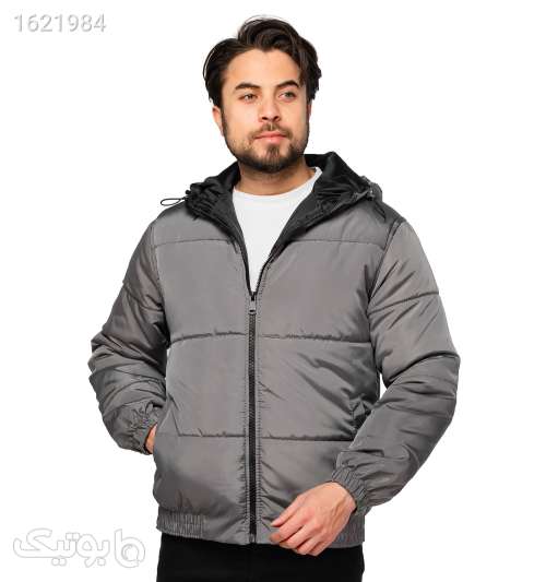 کاپشن مموری اسپرت بادی کلاه دار نقره ای 05 2026