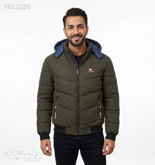 کاپشن مموری مردانه فری سایز Tommy سبز 05 2026