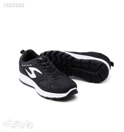 کفش اسپرت Skechers مردانه مشکی بندی مشکی 05 2026