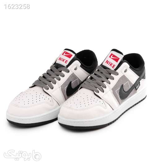 کفش روزمره مردانه Nike چرم مصنوعی بنددار نقره ای 05 2026