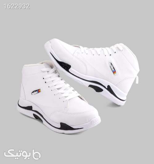 کفش ساقدار مردانه Fashion سفید بنددار سفید 05 2026