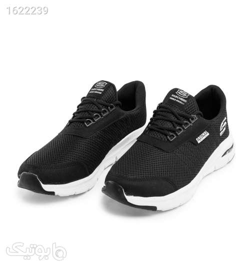 کفش ورزشی Skechers مردانه مشکی بندی مشکی 05 2026