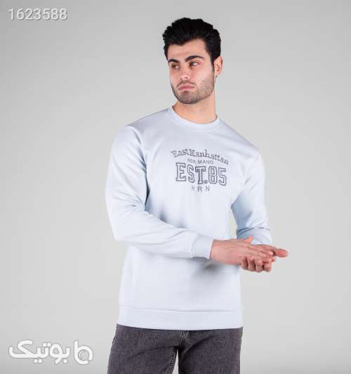 بلوز دورس مردانه یقه گرد طرح‌دار آبی روشن Ø¢Ø¨ÛŒ Ú©Ù…Ø±Ù†Ú¯ 05 2026