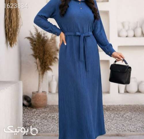 پیراهن بلند پرطرفدار  آبی 05 2026