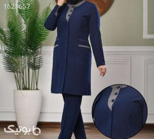 ست مانتو شلوار اداری  مشکی 05 2026