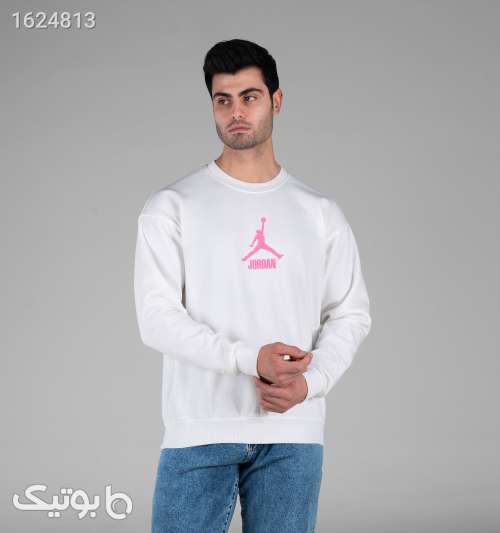 بلوز دورس مردانه یقه گرد سفید طرح دار Jordan سفید 05 2026