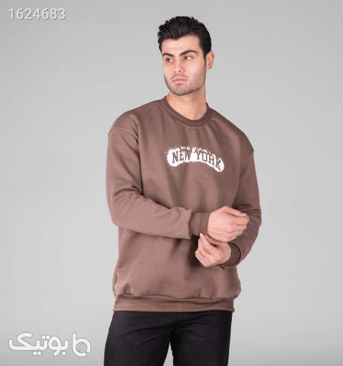 بلوز دورس مردانه یقه گرد طرح‌دار اسپان قهوه‌ای سایز XXLXXXL قهوه ای 05 2026
