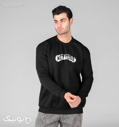 بلوز دورس مردانه یقه گرد مشکی طرح‌دار سایز XXL تا XXXL مشکی 05 2026