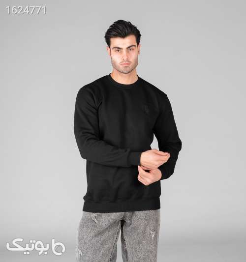 بلوز دورس مردانه یقه گرد مشکی ساده Polo اسپان مشکی 05 2026