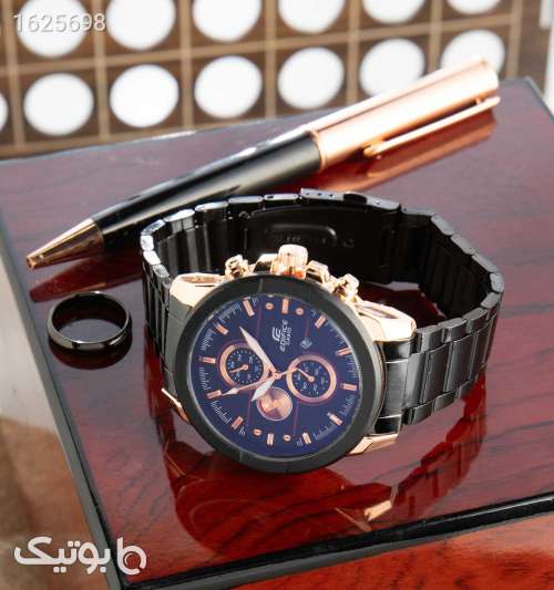 ساعت مچی عقربه‌ای مردانه کاسیو CASIO با بند استیل مشکی مشکی 05 2026