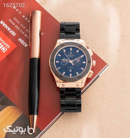ساعت مچی مردانه هوبلو Hublot استیل مشکی با قفل تاشو مشکی 05 2026