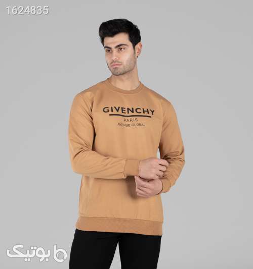 بلوز دورس مردانه یقه گرد طرح‌دار نسکافه‌ای کرم 05 2026