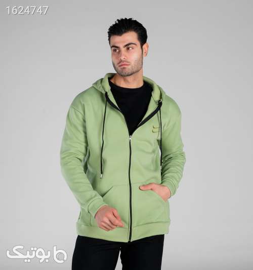 هودی مردانه نایک کلاه‌دار ساده اسپان سبز روشن سبز 05 2026