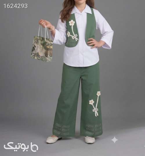 سه تیکه مدل گل سبز 05 2026