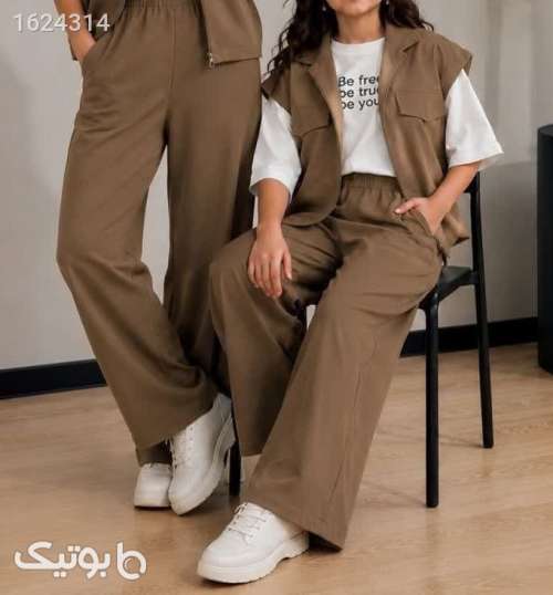 وست و شلوار دخترانه  قهوه ای 05 2026