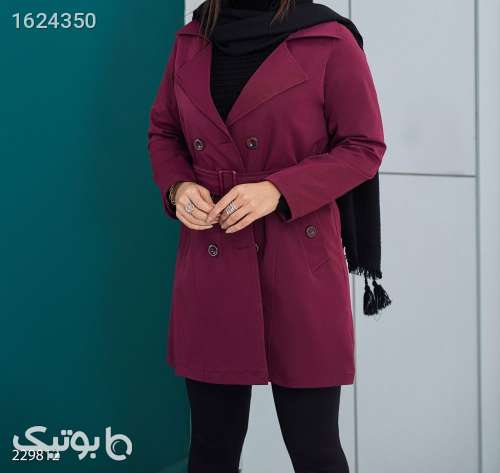 بارانی فوق العاده شیک  زرشکی 05 2026
