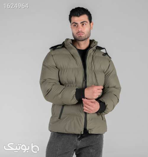 کاپشن اسپرت مردانه مموری کلاه‌دار زیپ‌دار سبز سبز 05 2026