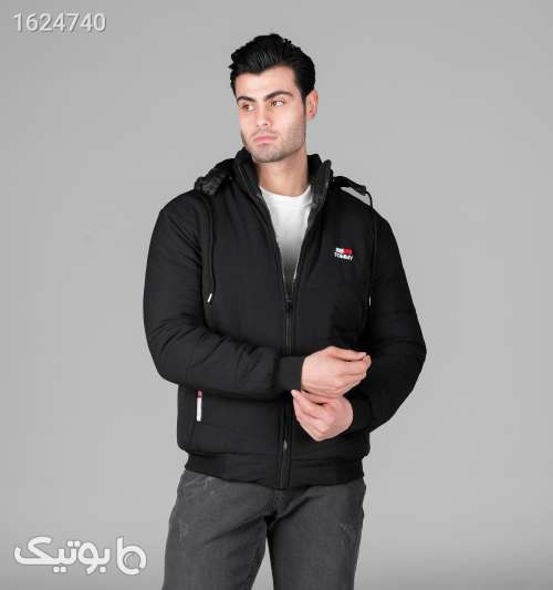 کاپشن مموری مردانه مشکی Tommy فری سایز مشکی 05 2026