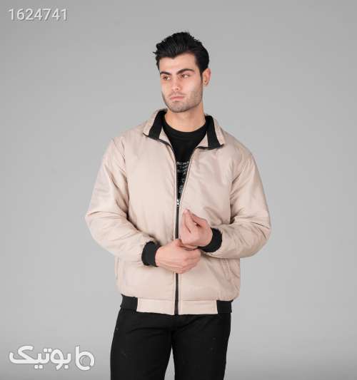 کاپشن مموری مردانه کرمی یقه ایستاده زیپ‌دار کرم 05 2026