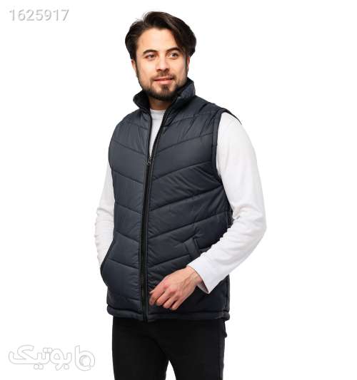 کاپشن پافر مموری مردانه طوسی تیره زیپ‌دار L تا XXXL طوسی 05 2026