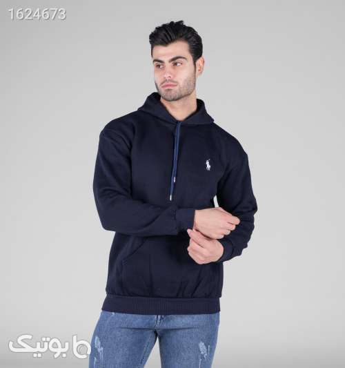 هودی مردانه کلاه‌دار اسپان سرمه‌ای سایز XL تا XXXL سورمه ای 05 2026