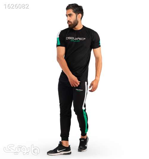 ست تیشرت و شلوار مردانه مشکی سه‌رنگ DSquared مشکی 05 2026