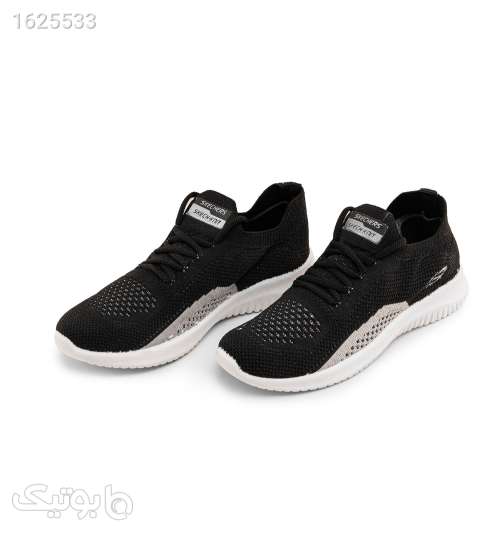 کفش اسپرت Skechers زنانه بندی مشکی طوسی مشکی 05 2026
