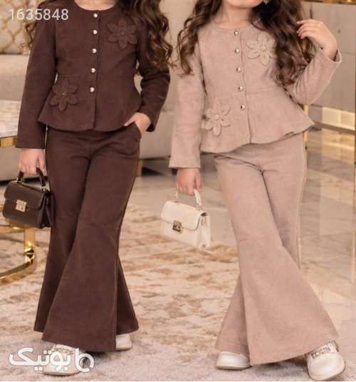 ست مزون دوز دخترانه  کرم 05 2026