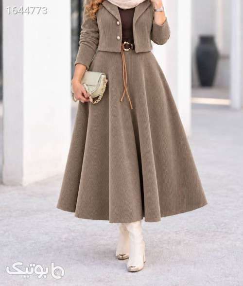 کت و دامن کبریتی  دلنی سبز 05 2026